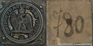 R5884 Unique Matrice Napoléon I Administration Poste Aigle Couronnée SUP 108/128