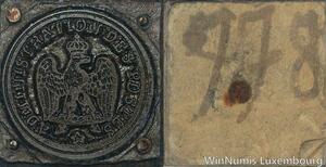 R5886 Unique Matrice Napoléon I Administration Poste Aigle Couronnée SUP 110/128