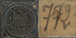 R5901 Unique Matrice Napoléon I Postes Aux Chevaux Aigle Couronnée SUP 125/128