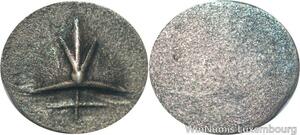 R5931 Rare Cambodia Bi 1 Pe Ang Duong ND 1847 Cocoa Bean Bold Silver AU >M offer