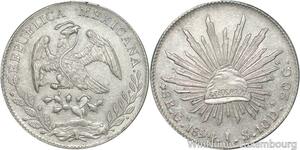 R5950 Rare Mexico 8 Reales 1894 Ga J Guadalajara Silver UNC >M offer