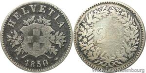 R5954 Switzerland 20 Rappen 1850 BB Strasbourg -> Make offer