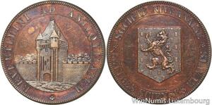 R5969 Rare Médaille Société Nivernaise Sciences Arts Porte Croux Nevers SUP AU