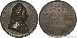 R5979 Médaille Philippe Néricault Destouches French Dramatist 1816 SUP AU