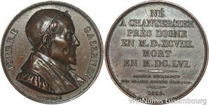 R5980 Médaille Pierre Gassendi French Philosopher Vatinelle 1818 SUP AU