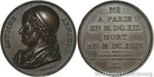 R5983 Médaille Antoine Arnauld French Theologian Philosophe1817 Depaulis SUP AU