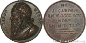 R5984 Médaille Clément Marot French Renaissance poet Cahors Turin 1818
