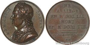 R5987 Médaille Modeste Gretry Composer Music Prince-Bishopric Liège 1818 SUP AU