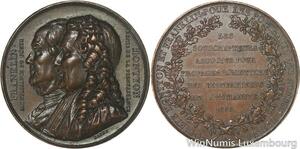 R5991 Rare Medal USA Benjamin Franklin President US Montyon Barre 1833 SUP AU