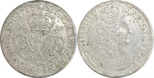 EE0036 Rare R3 Ecu 3 Couronnes Louis XIV 1713 H La Rochelle -> F offre