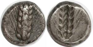 EE0171 Rare Greek Lucania Metapontum Nomos Statere 510-490 BC 17mm !!!!