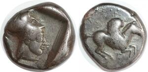 EE0181 Rare Greek Corinthe Statère 450 BC Athena Pegase Silver -> M offer