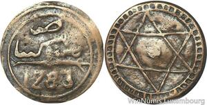 R6003 Morocco 4 Falus Sidi Mohammed IV Fes AH 1283 1867 -> Make offer