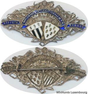 R6062 Médaille Broche 20ème Fête Internationale Tir Rennes SUP AU -> Make offer