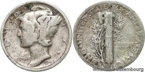R6118 United States One Dime Mercury 1945 S San Francisco Silver -> Make offer