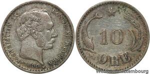 R6161 Denmark 10 Ore Christian IX 1899 VBP Silver -> Make offer