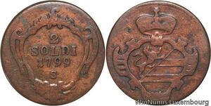R6218 Italy Italian States Gorizia 2 Soldi Francesco Franz II 1799 S --> M offer