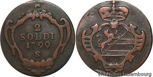 R6220 Italy Italian States Gorizia 2 Soldi Francesco Franz II 1799 S --> M offer