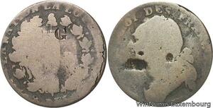 R6234 Rare Guadeloupe Colonies 12 Deniers Louis XVI Countermark 1791 1792