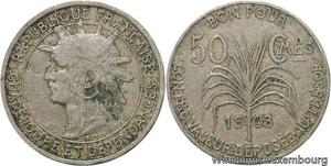 R6235 Guadeloupe French Colonie 50 Centimes 1903 -> Make offer