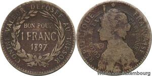 R6259 Martinique French Colonie Bon pour 1 Franc 1897 -> Make offer