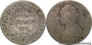 R6261 Martinique French Colonie Bon pour 1 Franc 1897 -> Make offer