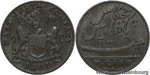 R6267 British India Madras Presidency 5 Cash 1803 -> Make offer