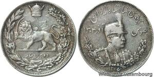 R6319 Rare Iran 2000 Dinars Pahlavi Reza Shah AH 1306 1927 Silver -> Make offer