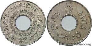 R6341 Palestine British Mandate 5 Mils 1939 London -> Make offer