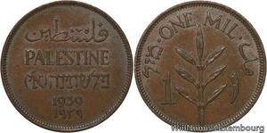 R6349 Palestine British Mandate 1 Mil 1939 London -> Make offer