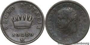 R6361 Italy Italian States Kingdom Soldo Napoléon Bonaparte 1811 M Milan ->Offer