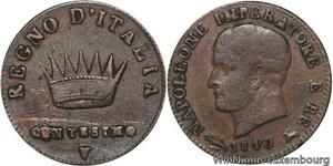 R6370 Italy Kingdom 1 Centesimo Napoléon Bonaparte 1810 V Venise -> Make offer