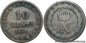 R6374 Italy Kingdom 10 Centesimi Napoléon Bonaparte 1813 M Milan -> Make offer