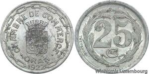 R6377 Token Algeria French Colonies 25 Centimes Chambre Commerce 1922 Oran AU