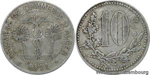 R6386 Token Algeria French Colonies 10 Centimes Chambre Commerce 1921 Alger