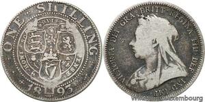 R6392 United Kingdom One Shilling Victoria 1893 Silver -> Make offer