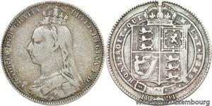 R6396 United Kingdom One Shilling Victoria 1891 Silver -> Make offer