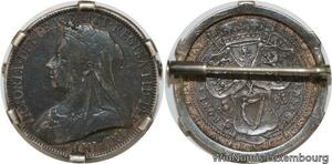 R6400 United Kingdom Florin Victoria 1893 Elegancy Jewelry Silver -> Make offer