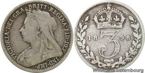 R6410 United Kingdom 3 Pence Victoria 1898 Silver -> Make offer