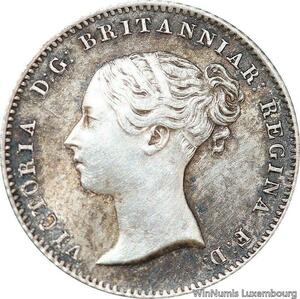 R6416 Rare United Kingdom 4 Pence Victoria 1838 Silver UNC -&gt; Make offer