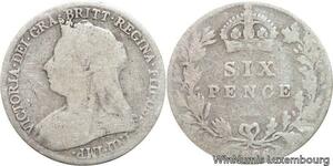 R6423 United Kingdom 6 Pence Victoria 1896 Silver -> Make offer