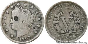 R6434 United States 5 Cents Liberty 1907 -> Make offer