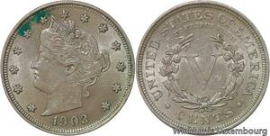 R6441 United States 5 Cents Liberty 1908 -> Make offer