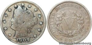 R6444 United States 5 Cents Liberty 1904 -> Make offer