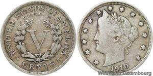 R6445 United States 5 Cents Liberty 1910 -> Make offer