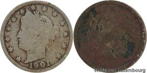 R6449 United States 5 Cents Liberty 1901 -> Make offer