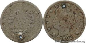 R6450 United States 5 Cents Liberty 1902 -> Make offer