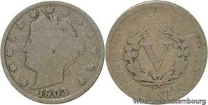 R6451 United States 5 Cents Liberty 1903 -> Make offer