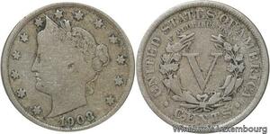 R6454 United States 5 Cents Liberty 1908 -> Make offer