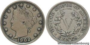 R6459 United States 5 Cents Liberty 1902 -> Make offer